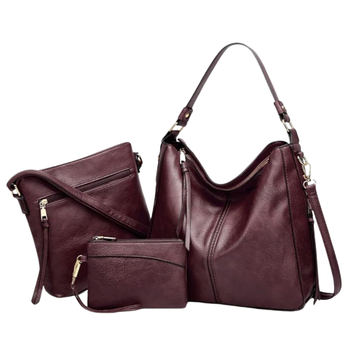 The Everyday Leather 3-Piece Bag Set That Fits Everything
