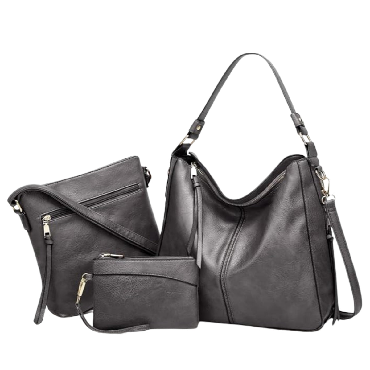 The Everyday Leather 3-Piece Bag Set That Fits Everything