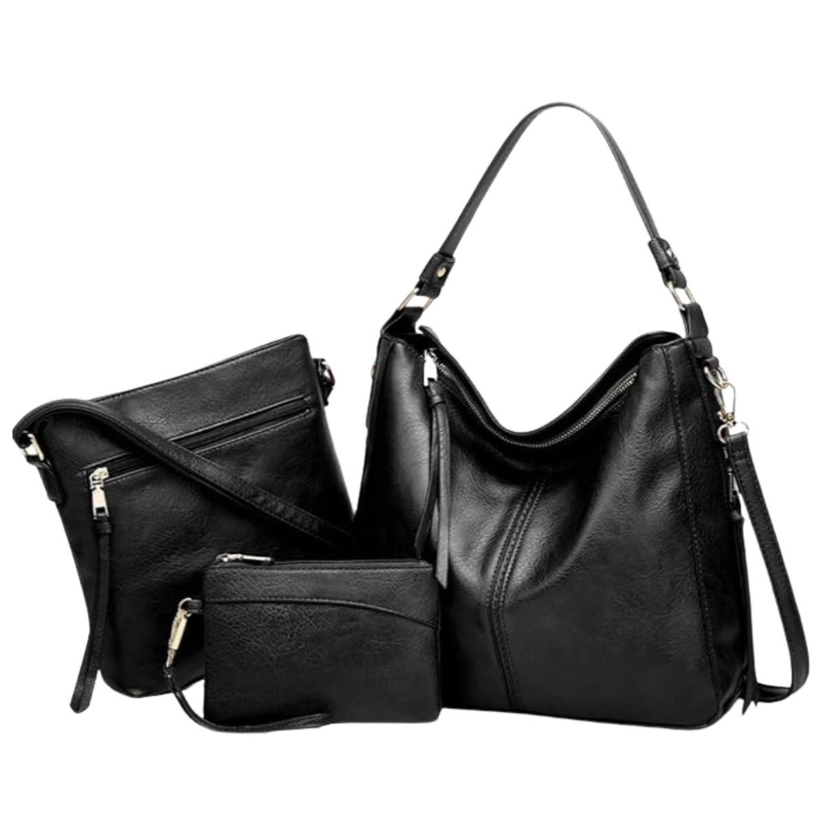 The Everyday Leather 3-Piece Bag Set That Fits Everything
