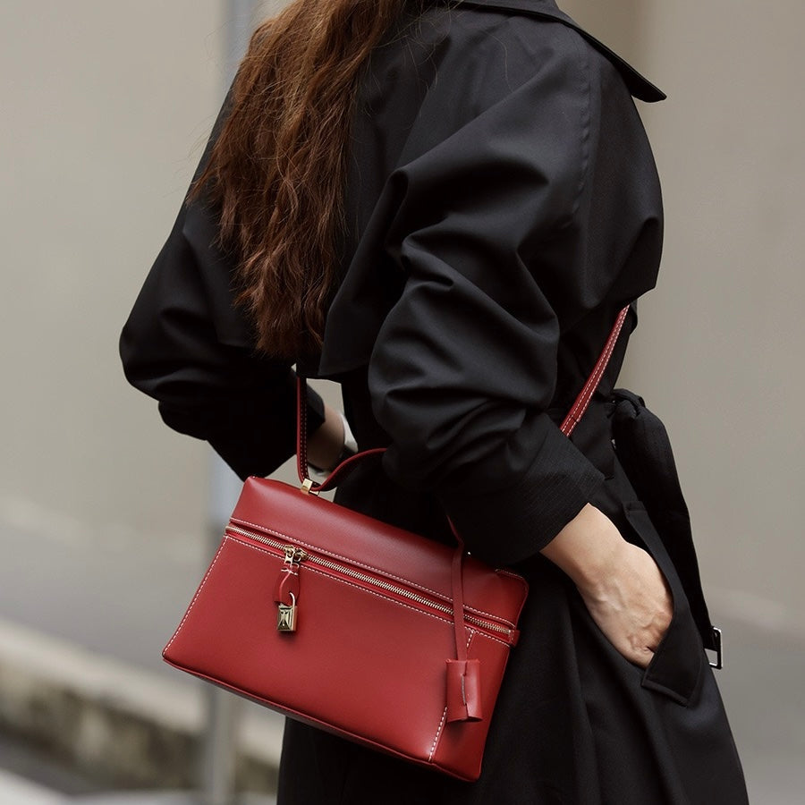 LOLA | Women's Genuine Leather Crossbody Bucket Bag