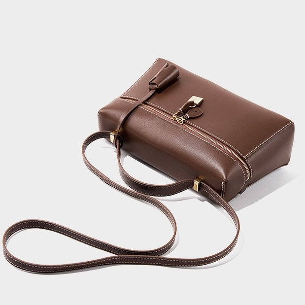 LOLA | Women's Genuine Leather Crossbody Bucket Bag