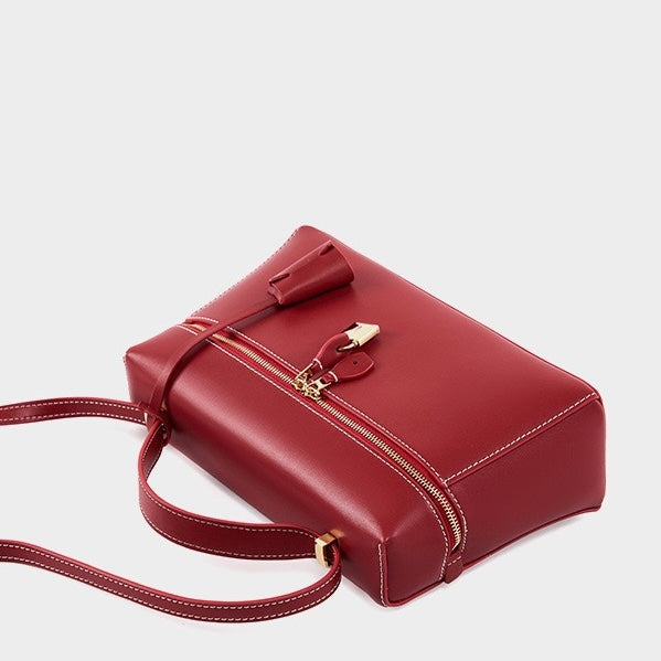 LOLA | Women's Genuine Leather Crossbody Bucket Bag