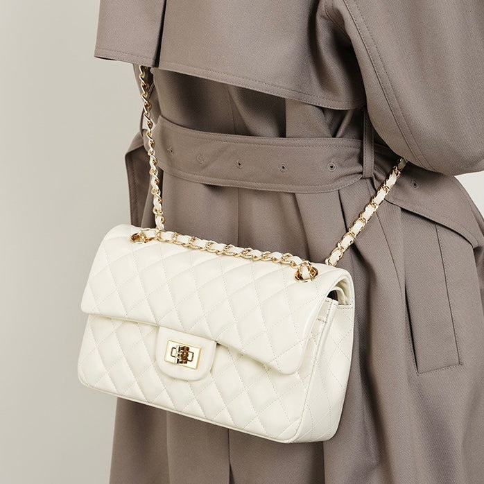 BELLA | Quilted Women's Genuine Leather Shoulder Crossbody Bag