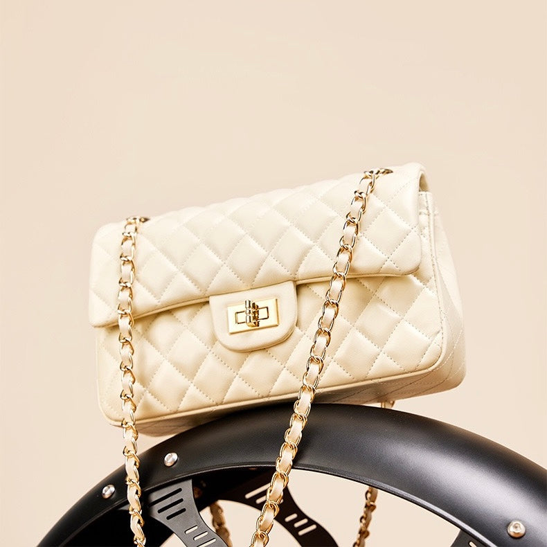 BELLA | Quilted Women's Genuine Leather Shoulder Crossbody Bag