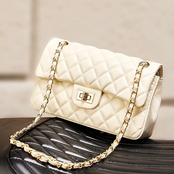 BELLA | Quilted Women's Genuine Leather Shoulder Crossbody Bag