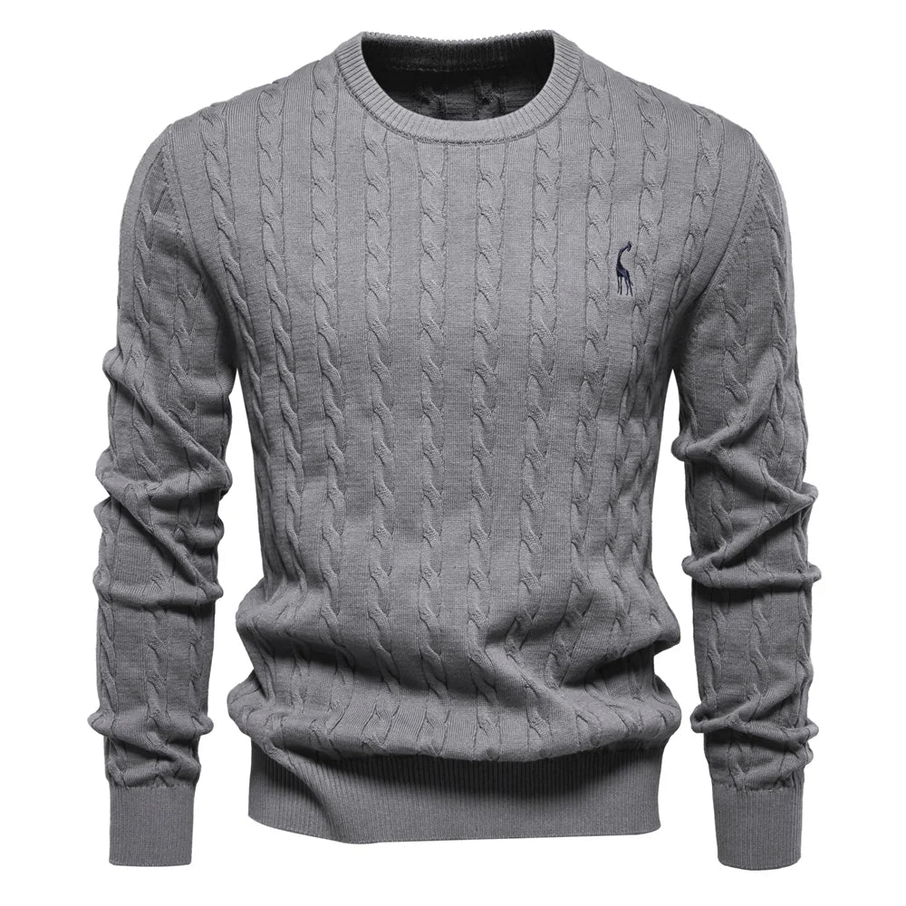 Falkner | Stickad Modern Herrpullover
