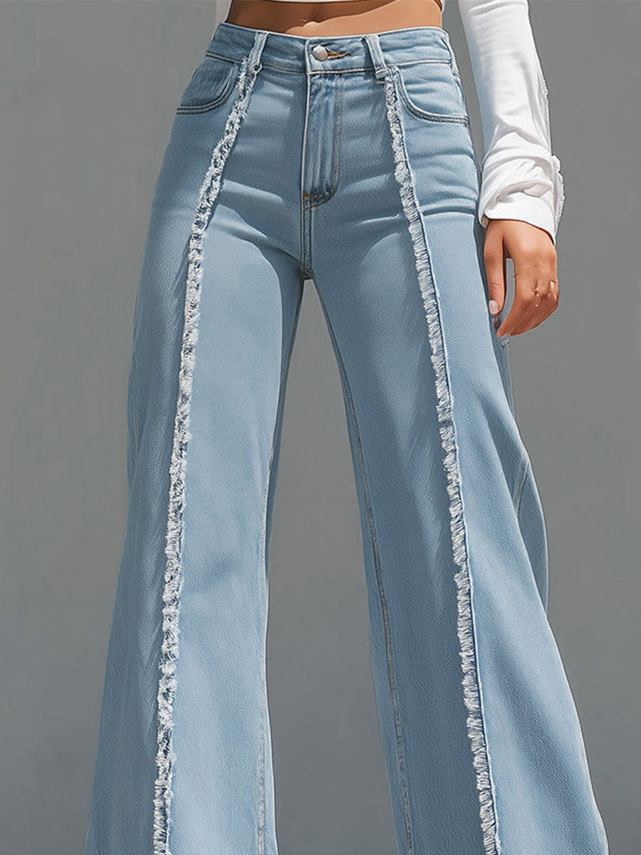 MIA | High-Waisted Light Blue Flared Jeans