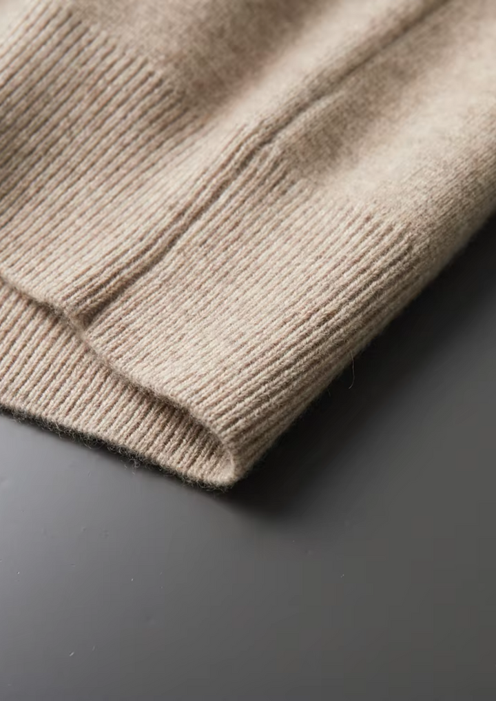 ISAAC | Merino Wool Zip Polo Cardigan