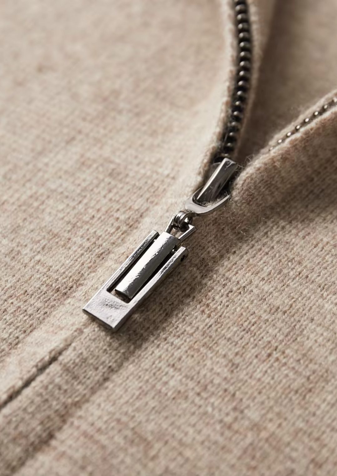 ISAAC | Merino Wool Zip Polo Cardigan