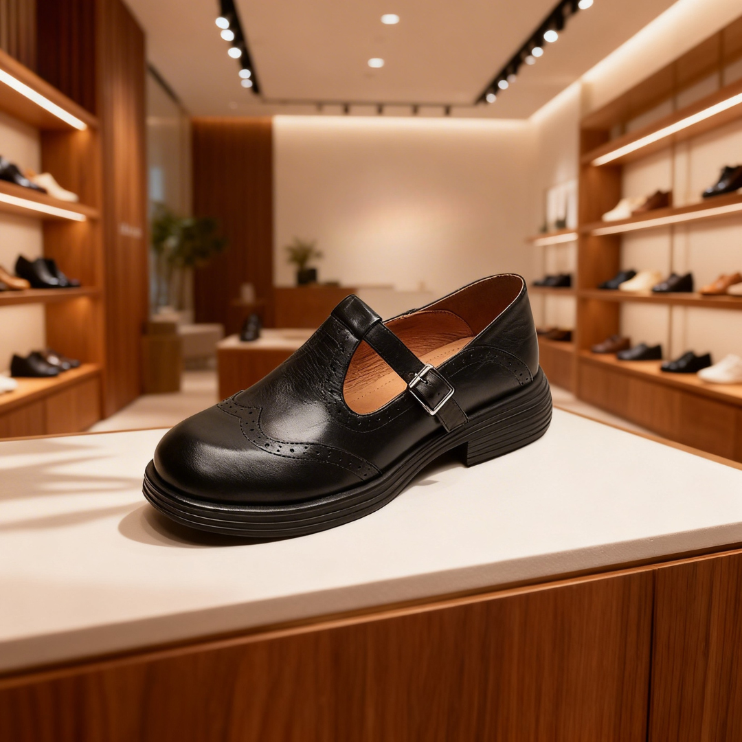 The Leather Mary Janes