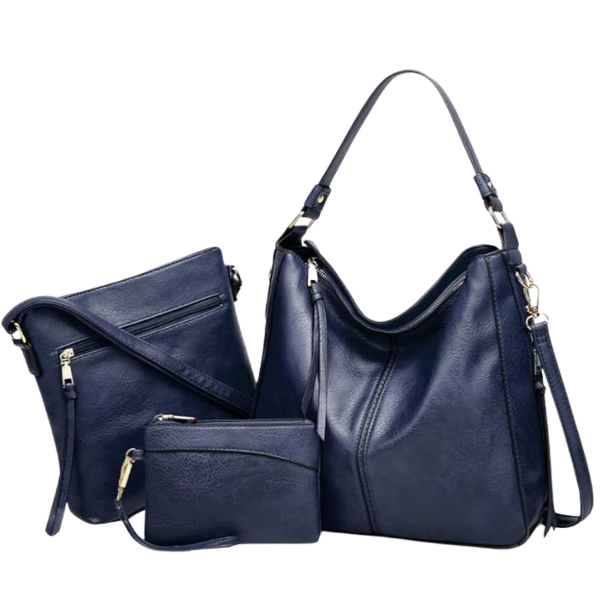 The Everyday Leather 3-Piece Bag Set That Fits Everything