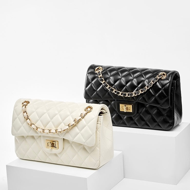 BELLA | Quilted Women's Genuine Leather Shoulder Crossbody Bag