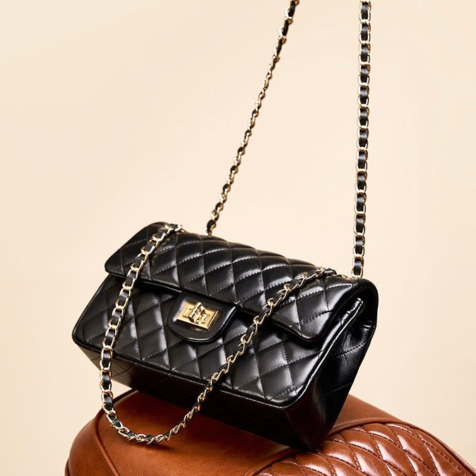 BELLA | Quilted Women's Genuine Leather Shoulder Crossbody Bag