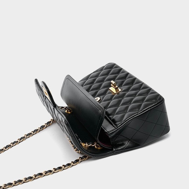 BELLA | Quilted Women's Genuine Leather Shoulder Crossbody Bag