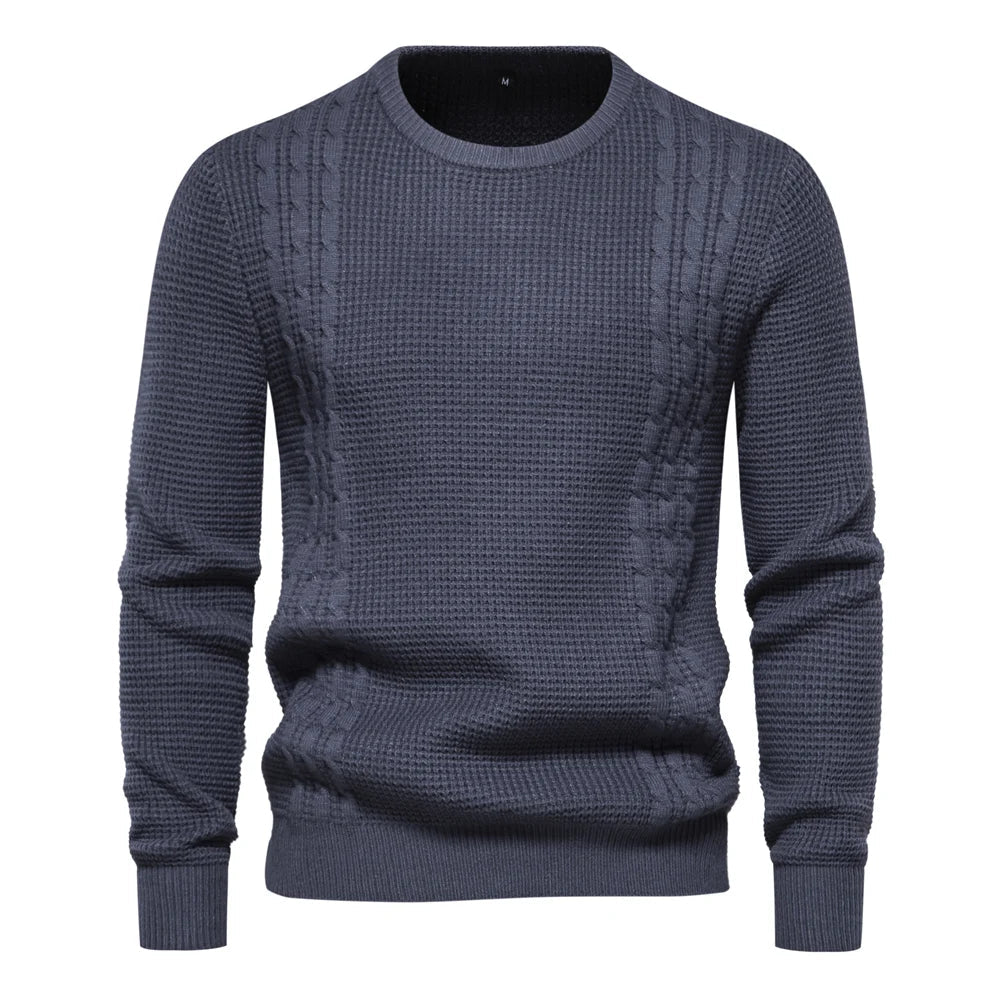 Drechsler | Stickad Casual Varm Herrpullover