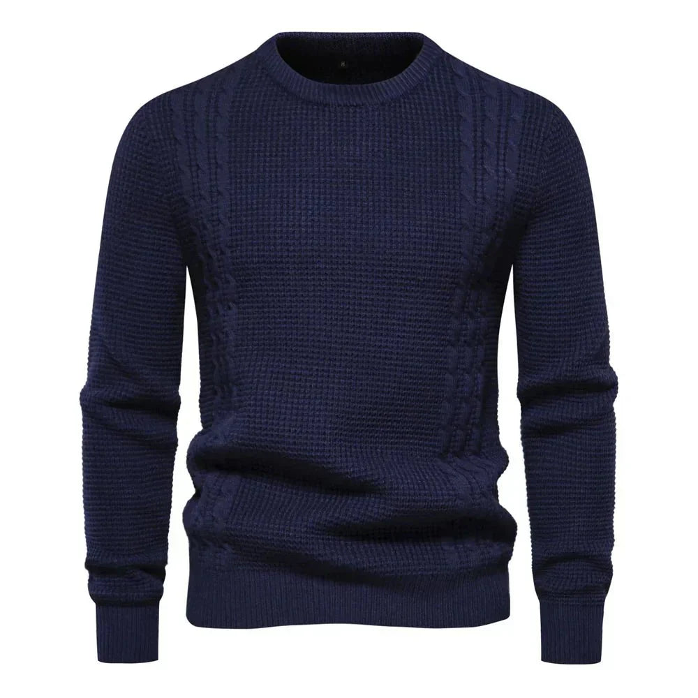 Drechsler | Stickad Casual Varm Herrpullover