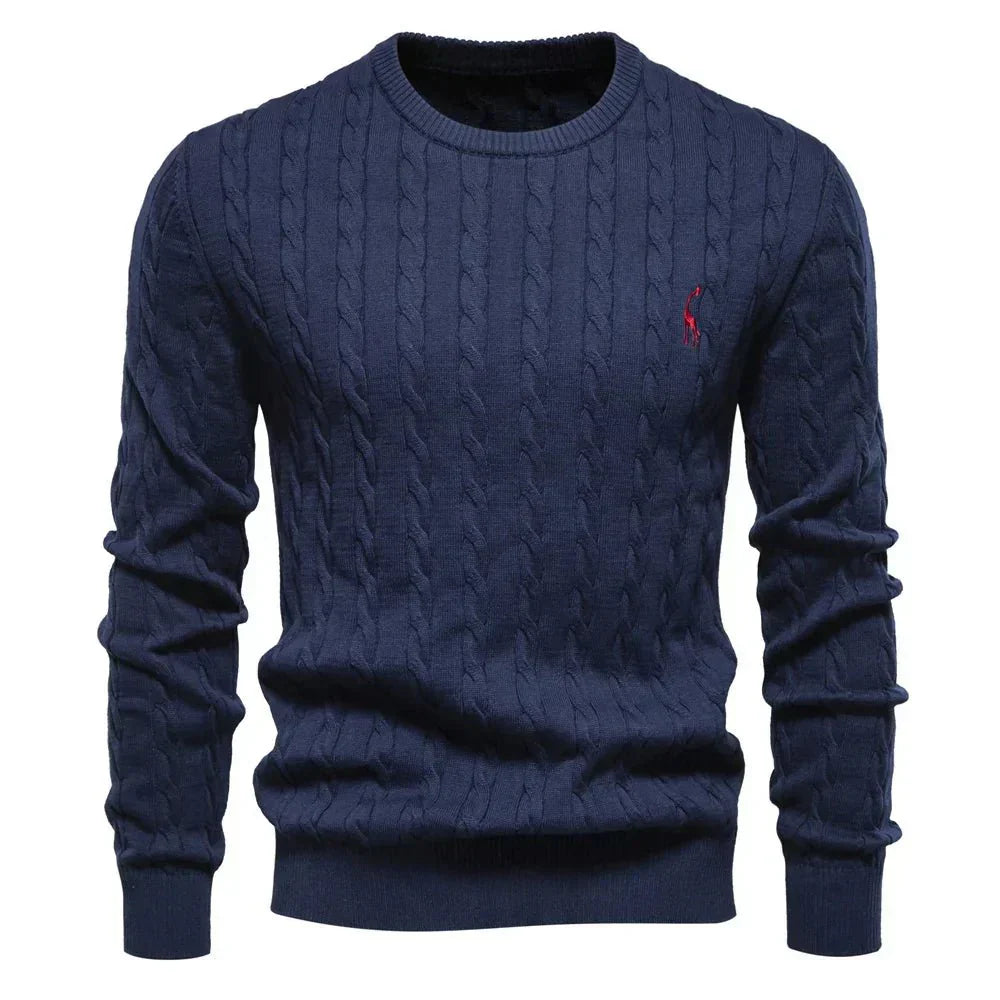 Falkner | Stickad Modern Herrpullover