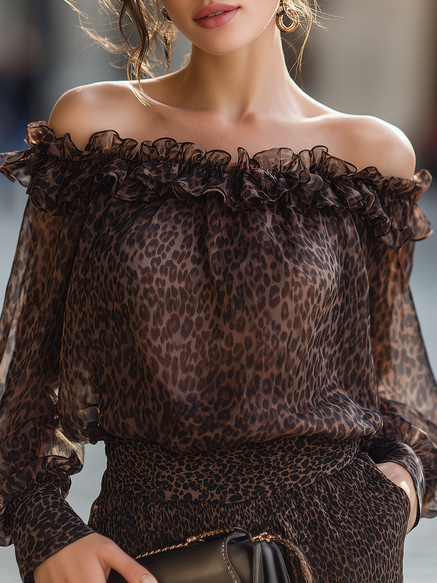 FLORENCE | Off Shoulder Ruffle Neck Blouse