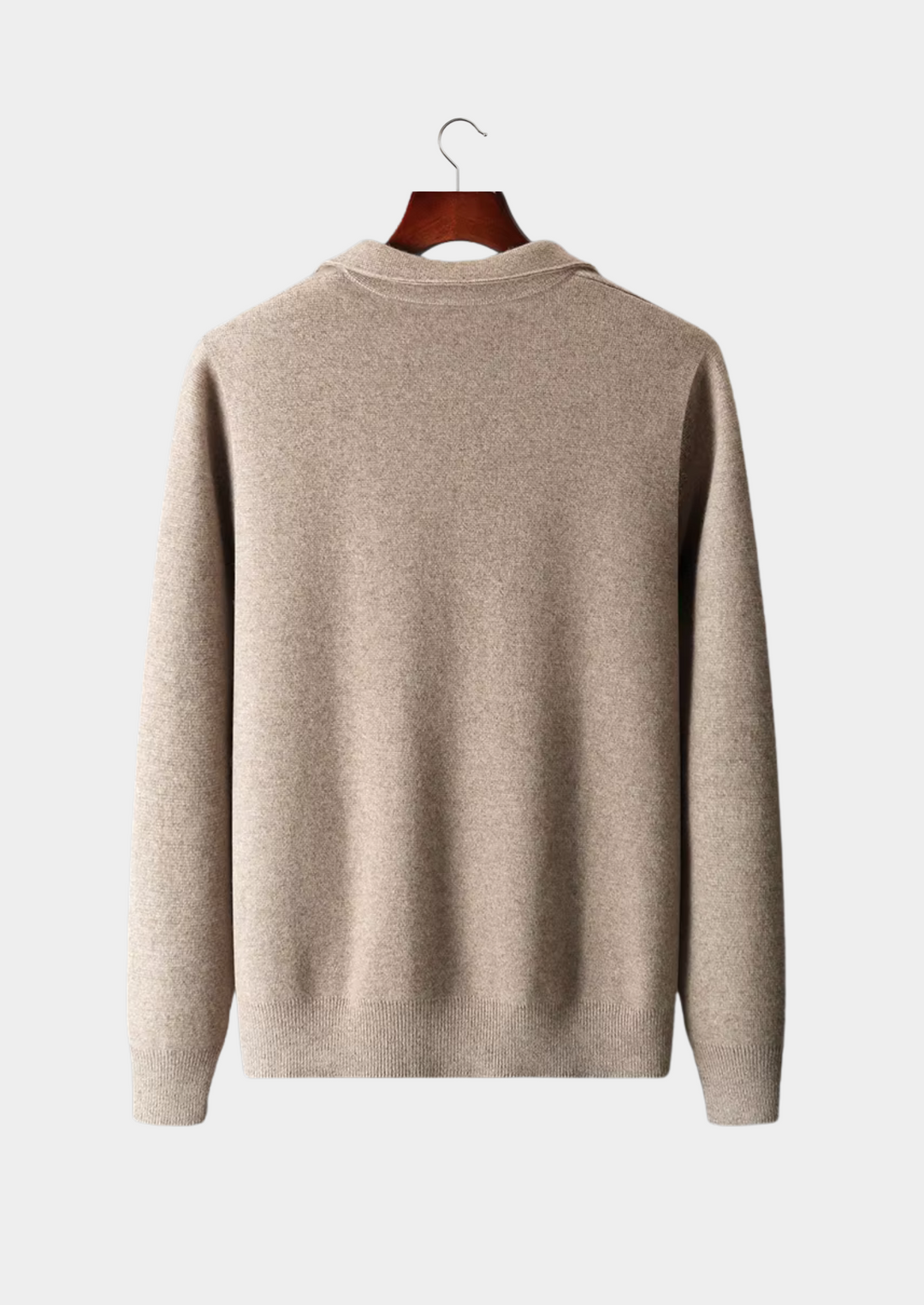 ISAAC | Merino Wool Zip Polo Cardigan