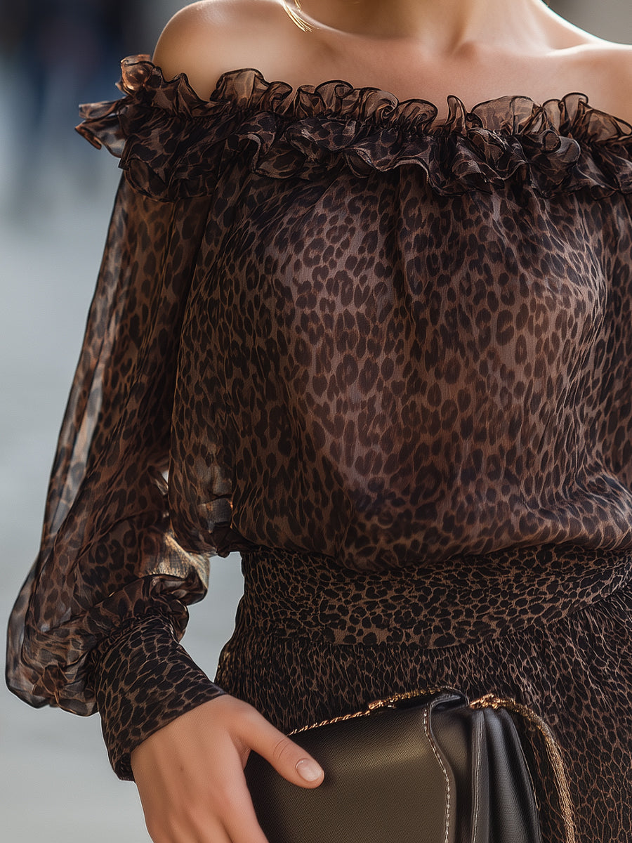 FLORENCE | Off Shoulder Ruffle Neck Blouse